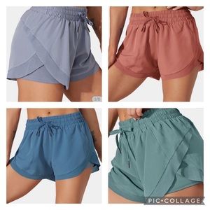 4 pairs of Halara Drawstring 2 in 1 shorts